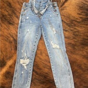 Judy Blue Light Blue Distressed High Rise Jeans